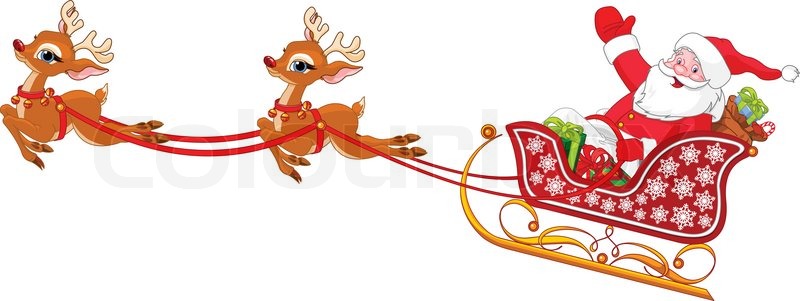 Cartoon Illustration Of Santa Claus In Stock Vector Colourbox 800x301 Cartoon Illustration Of Santa Claus In Stock Vector Colourbox