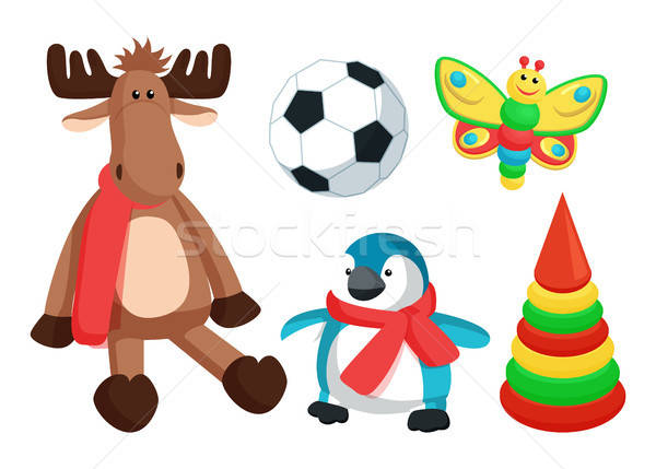 600x429 Playthings For Kids From Santa Vector Illustration Vector