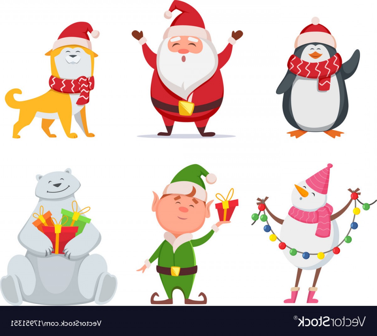 1200x1070 Vector Christmas Characters Hoodamathrun