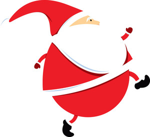 300x274 Vector Santa Claus Royalty Free Stock Image
