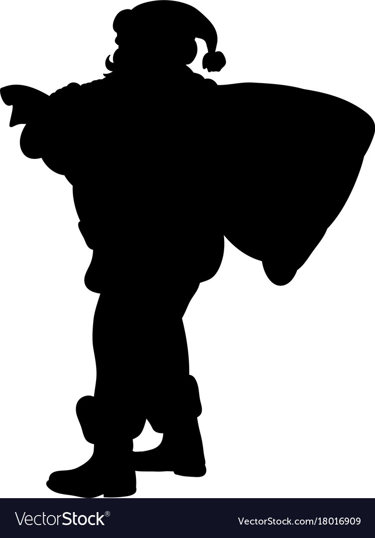 753x1080 Collection Of 'santa Silhouette Vector' Download More Than