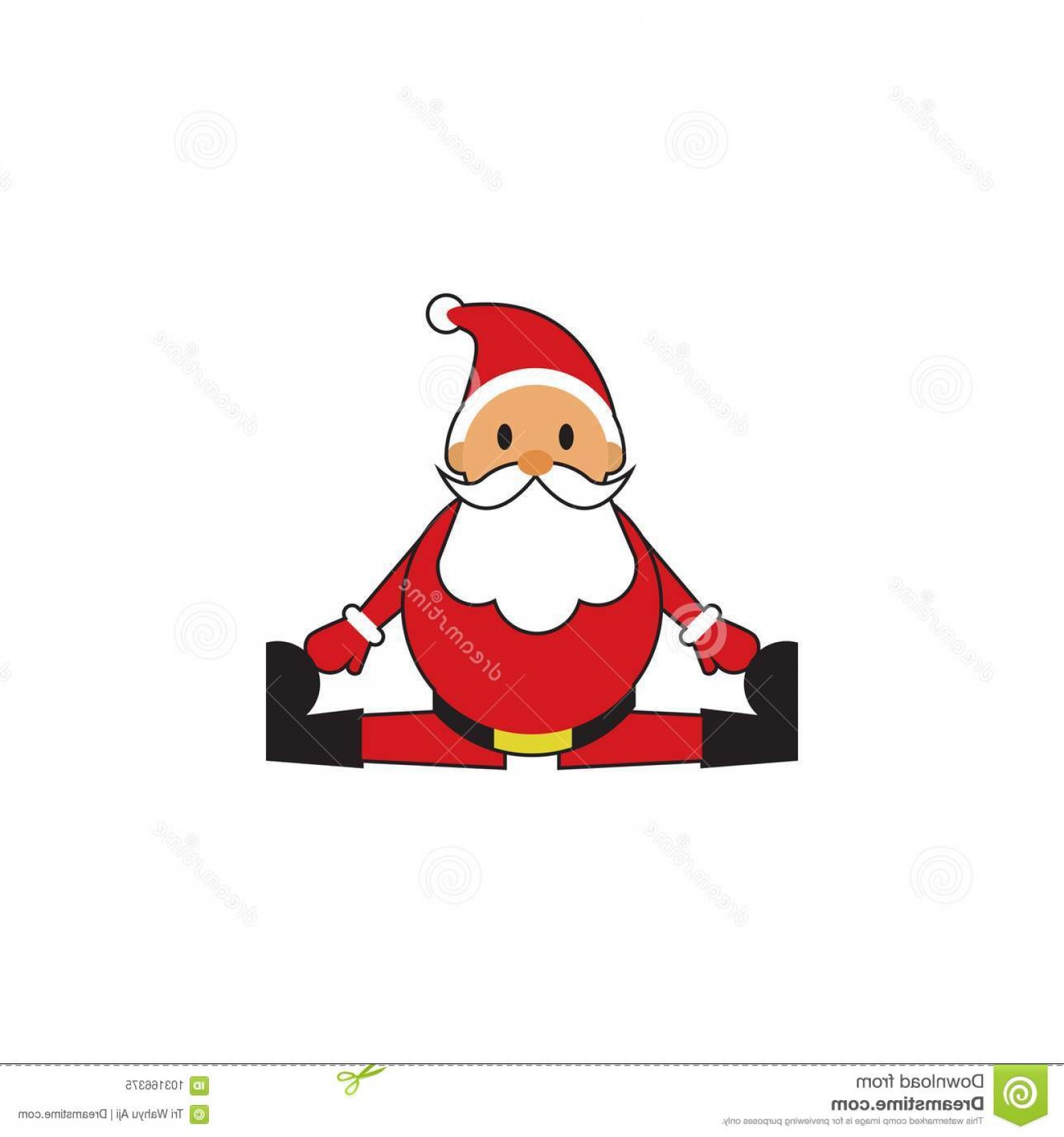 1560x1668 Cute Santa Claus Split Fun Christmas Related Vector Graphic