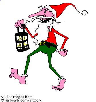 335x355 Download Skinny Barefoot Santa With Lantern