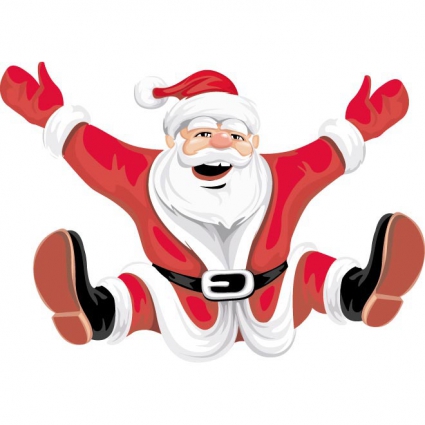 425x425 Happy Santa Claus On Christmas Clip Art Vector Free Vectors Ui