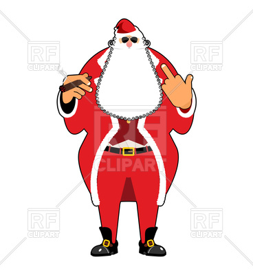 368x400 Bad Santa With Cigar Vector Image Of People Popaukropa