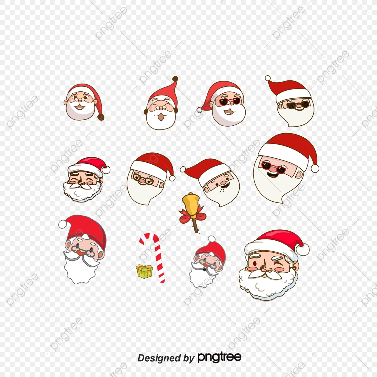 1200x1200 Santa Wearing Sunglasses Vector, Santa Vector, Sunglasses Vector