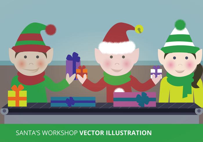 700x490 Santa's Workshop Vector