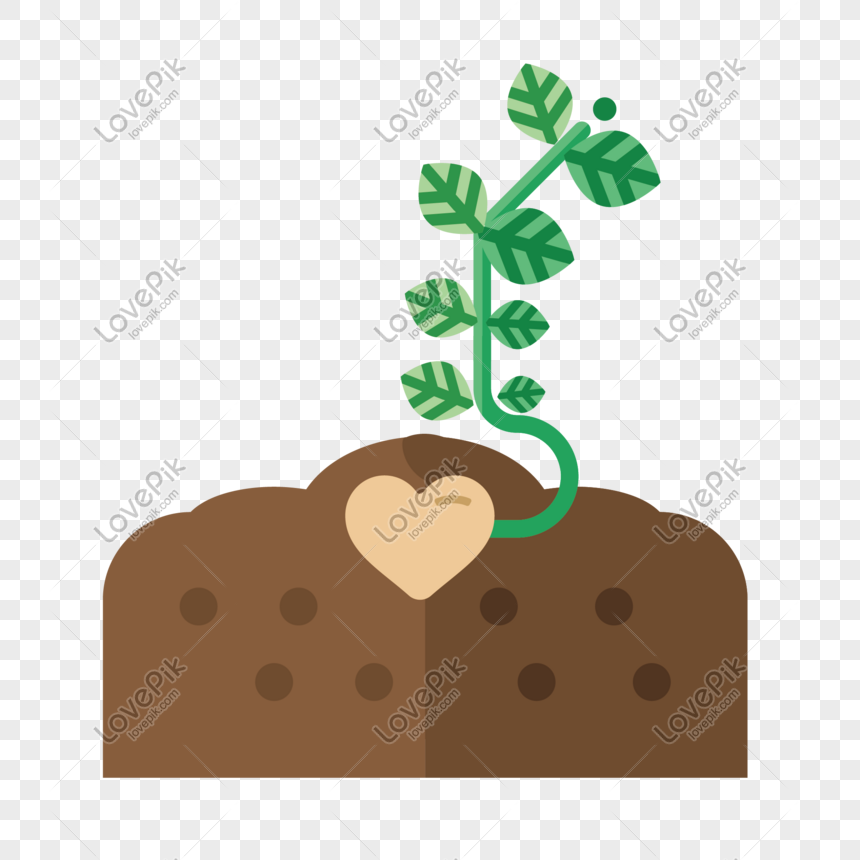 860x860 Love Small Sapling Vector Pattern Material Png Image Picture Free