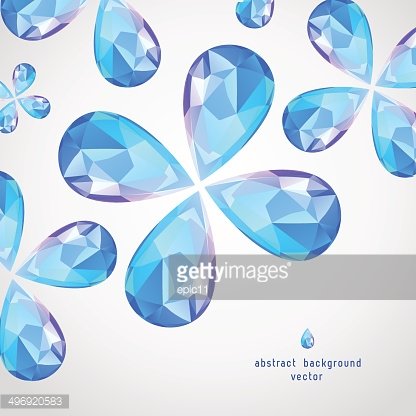 416x416 Vector Blue Sapphire The Drop Premium Clipart