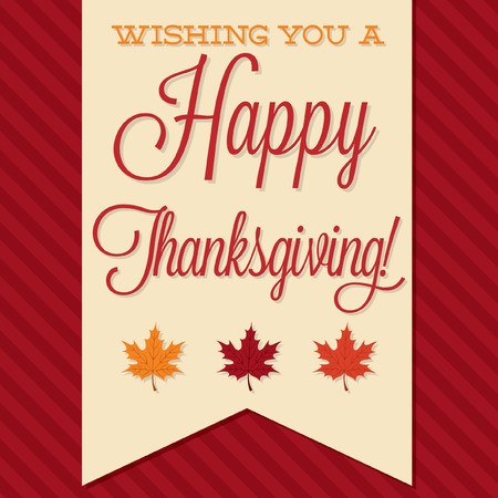 450x450 Sash Happy Thanksgiving Card In Vector Format Royalty Free