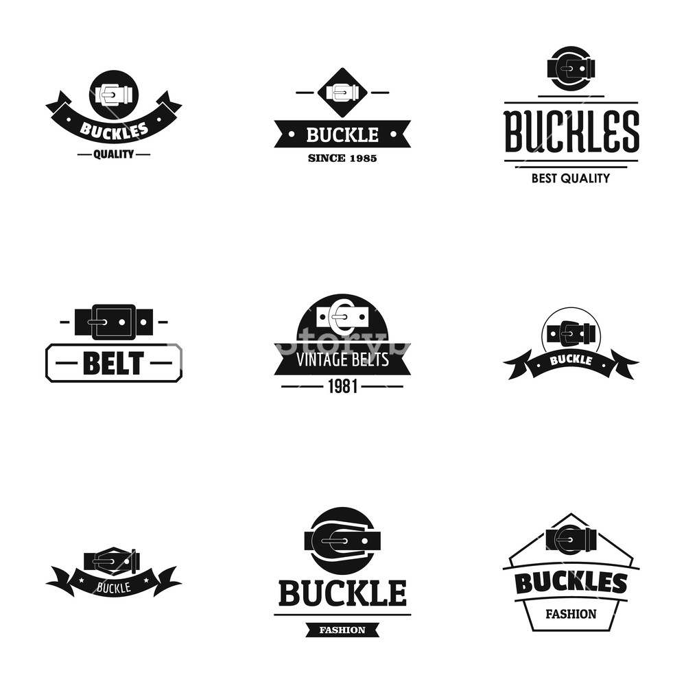 1000x1000 Sash Logo Set Simple Set Of Sash Vector Logo For Web Isolated
