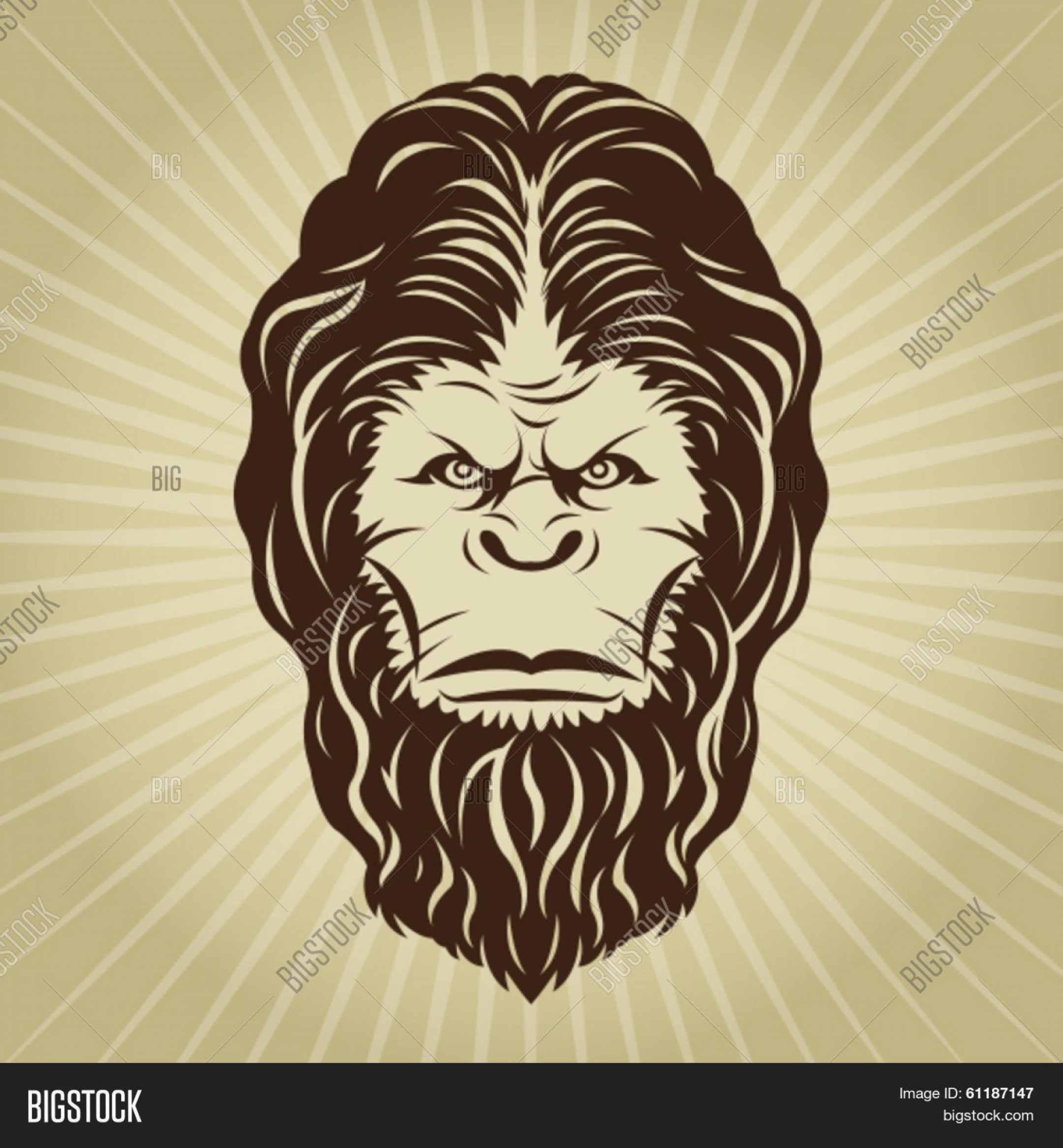 2160x2332 Sasquatch Silhouette Vectors Catchsplace