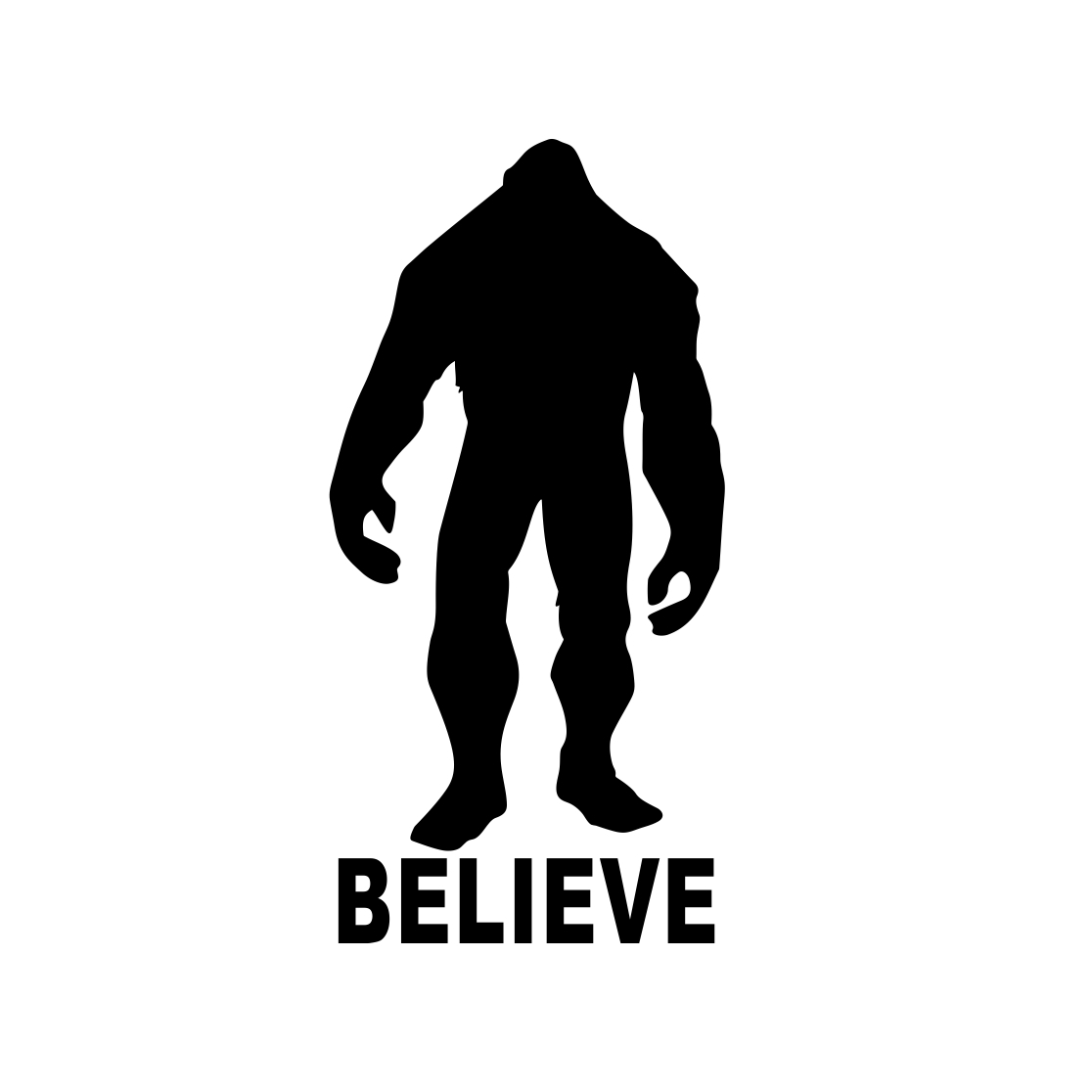 1116x1116 Bigfoot Believe Sasquatch Yeti Graphics