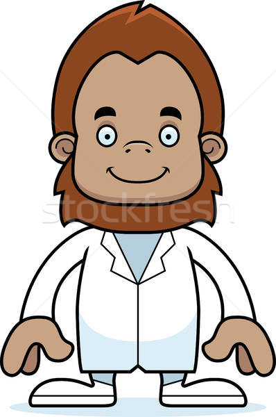 398x600 Cartoon Smiling Doctor Sasquatch Vector Illustration Cory Thoman