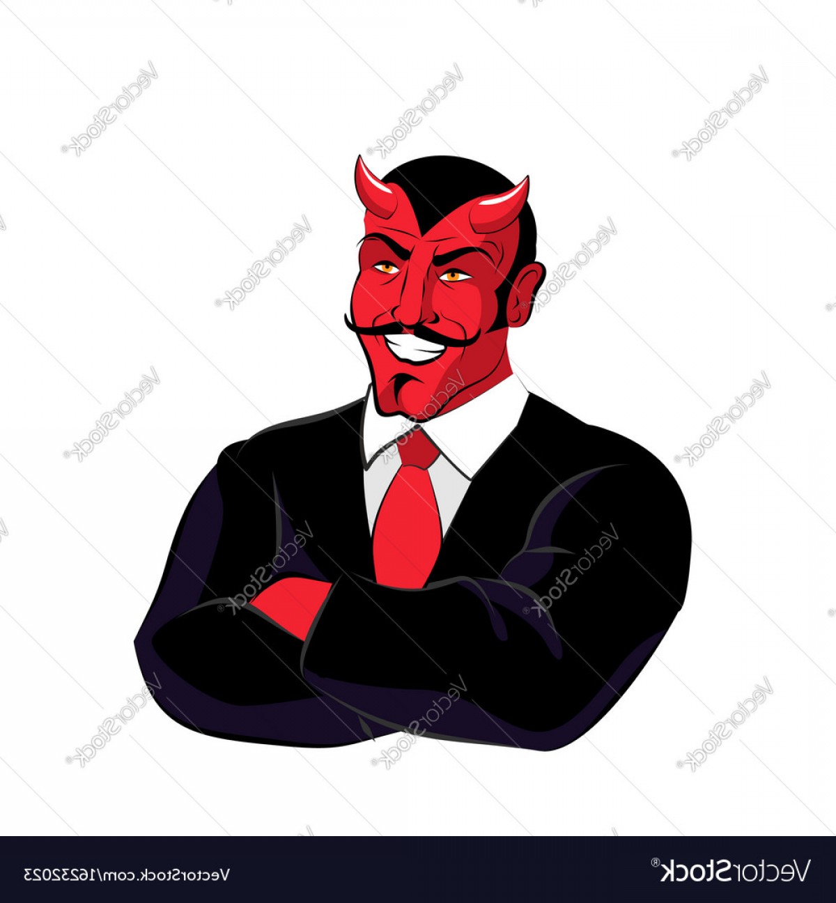 1200x1296 Satan Boss Devil Businessman In Black Suit Red Vector Soidergi