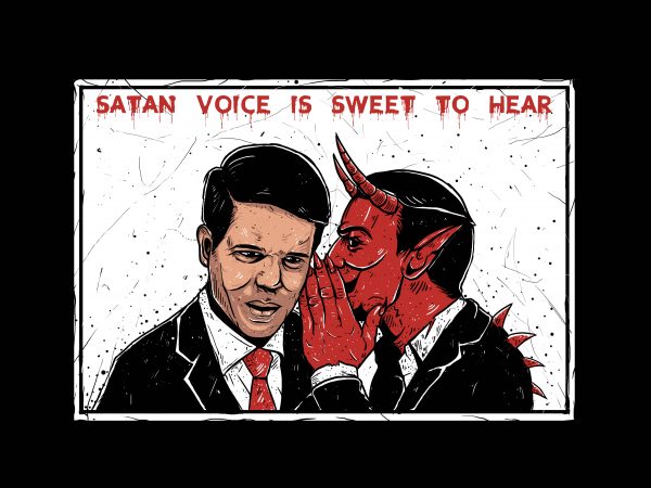 600x450 Satan Voice T Shirt Template Vector