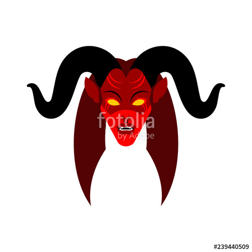 500x500 Female Demon With Horns Face Woman Devil Succubus Red Lady