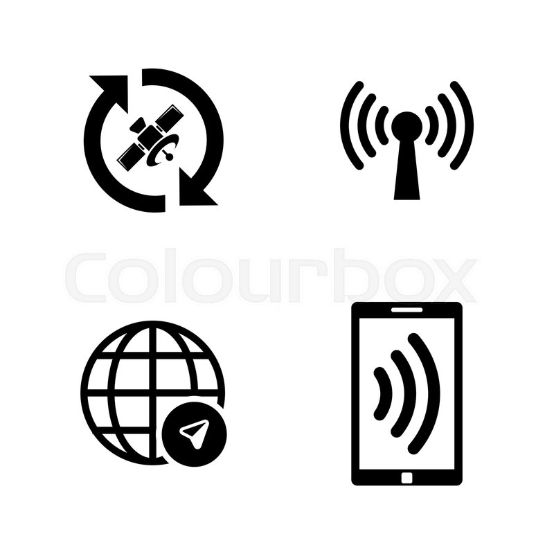 800x800 Satelite Navigation, Connection Stock Vector Colourbox