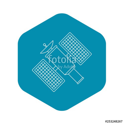 500x500 Satelite Icon Outline Illustration Of Satelite Vector Icon