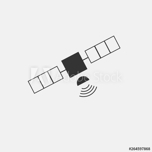 500x500 Satelite Vector Icon