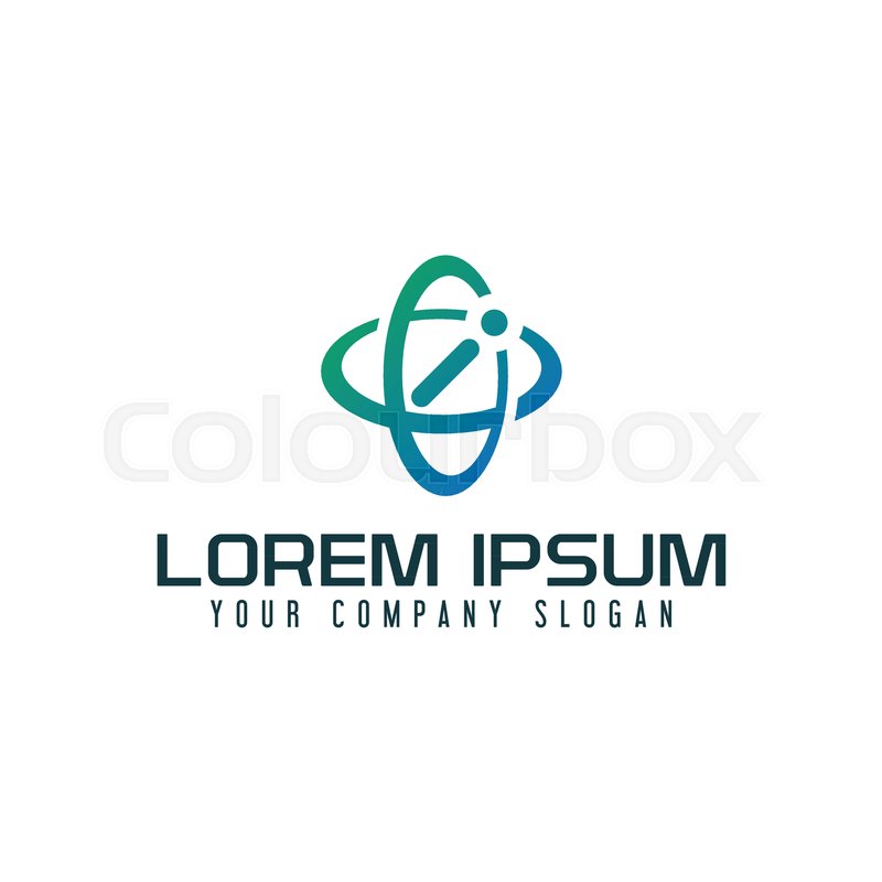 800x800 Letter I Logo Satelite Technology Stock Vector Colourbox