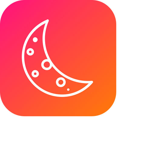 512x512 Moon, Planet, Astrology, Solar, System, Satelite, Natural, Half