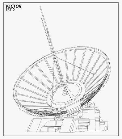 395x450 Satellite Dish Vector Illustration Royalty Free Vector Graphics