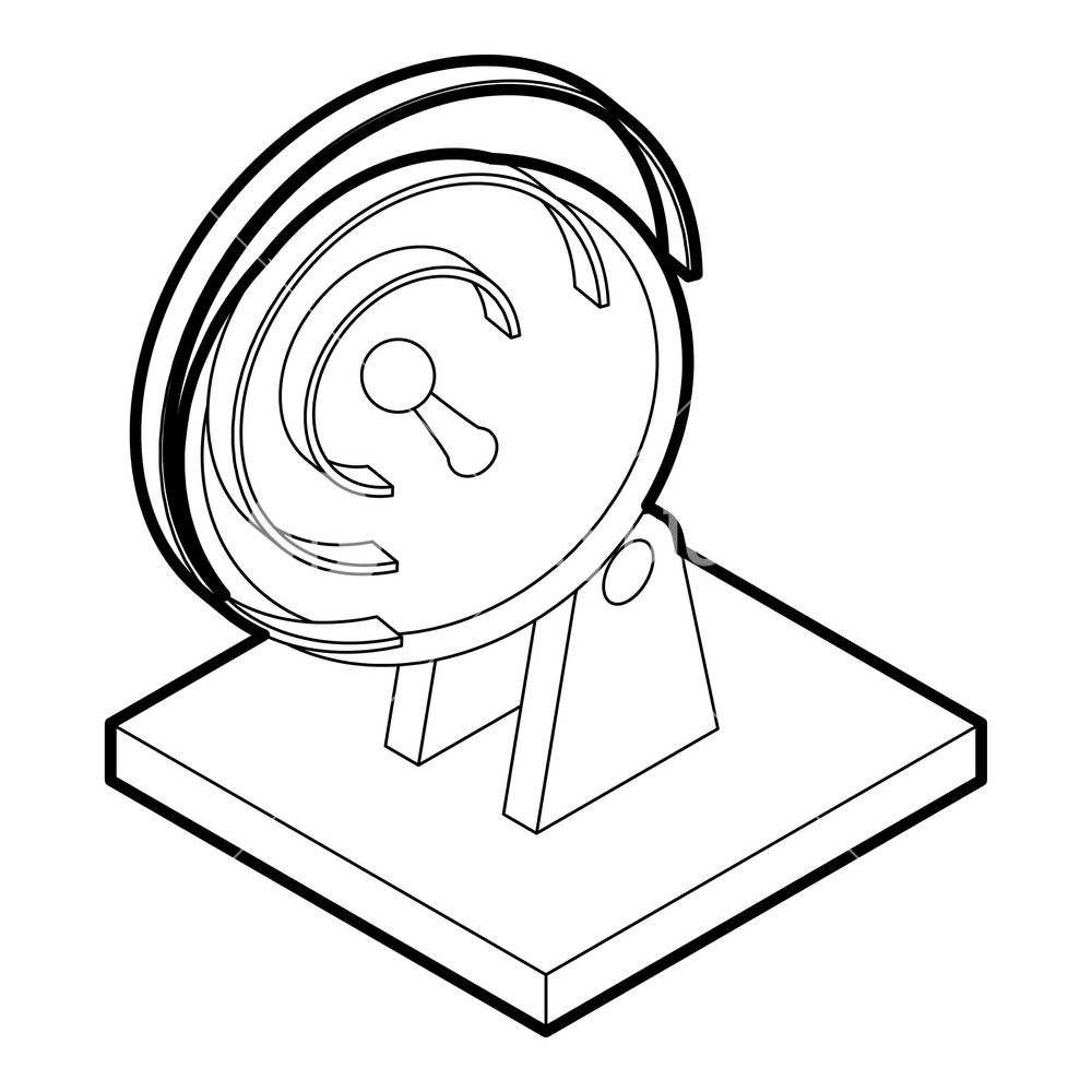 1000x1000 Satellite Dish Icon Outline Illustration Of Satellite Dish Vector