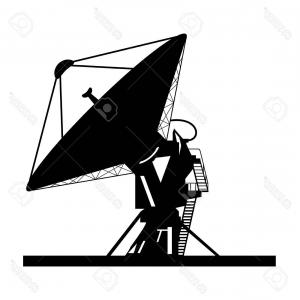 300x300 Photostock Vector Silhouette Satellite Dish Vector Hoodamathrun