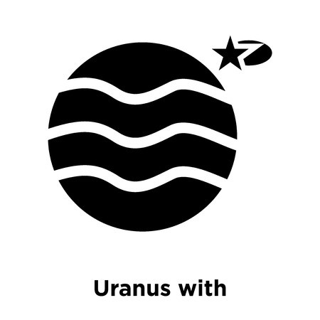 450x450 Uranus With Satellite Icon Vector Isolated On White Background