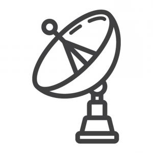 300x300 Satellite Dish And Receiver Icon Vector Clipart Hoodamathrun