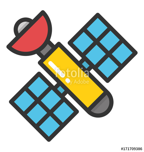 475x500 Satellite Vector Icon Stock Image And Royalty Free Vector