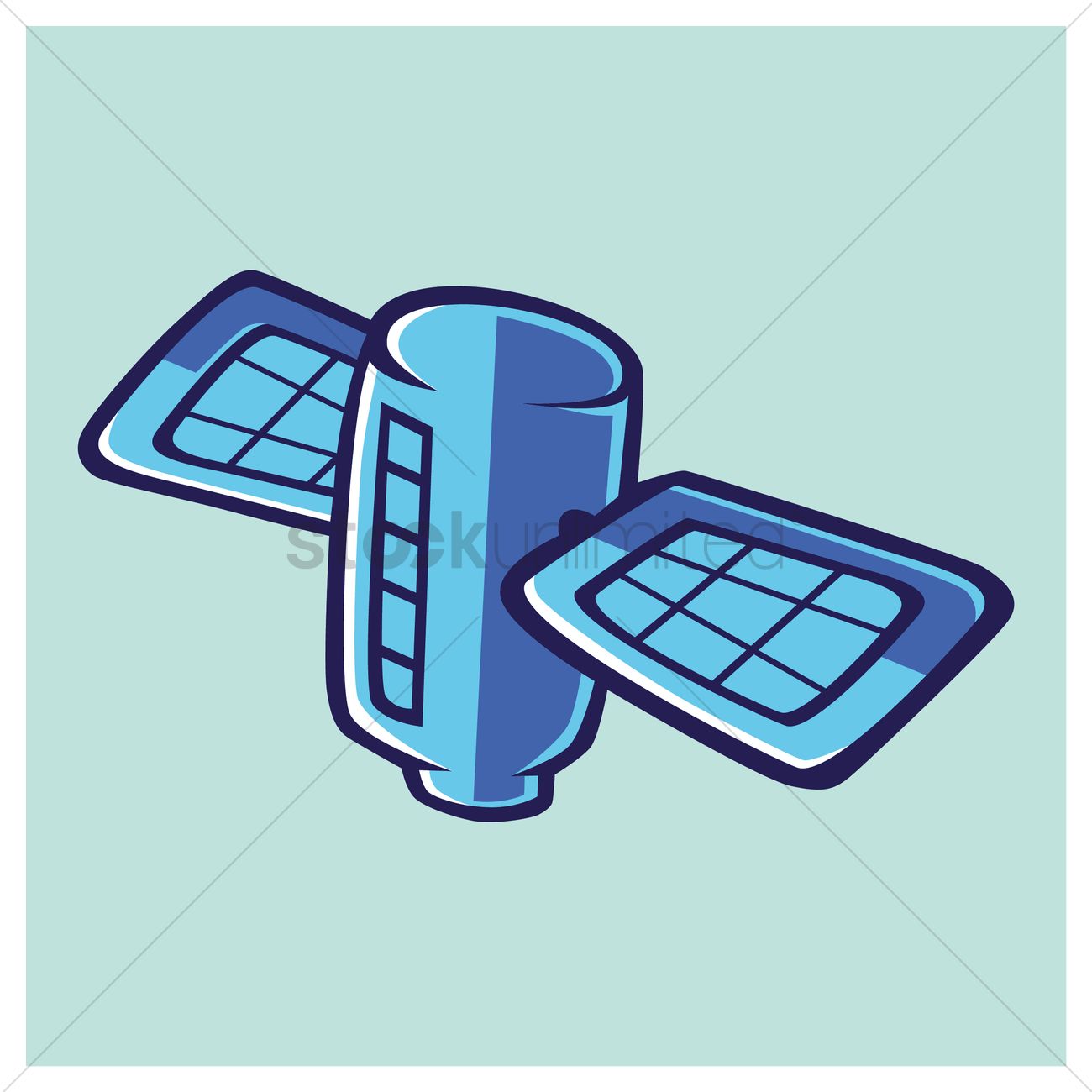 1300x1300 Satellite Vector Image