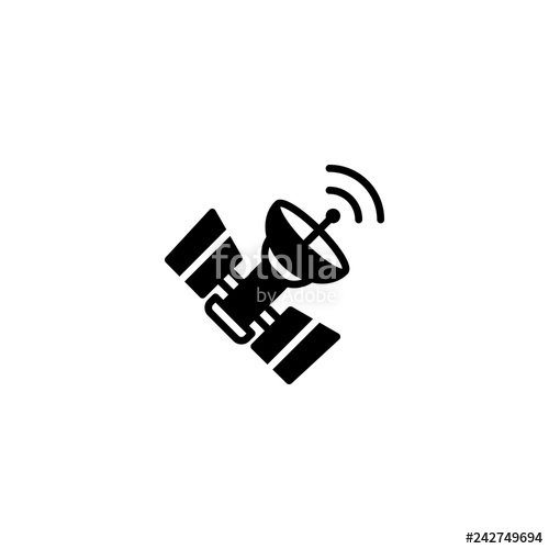 500x500 Satellite Icon Vector Satellite Vector Graphic Illustration