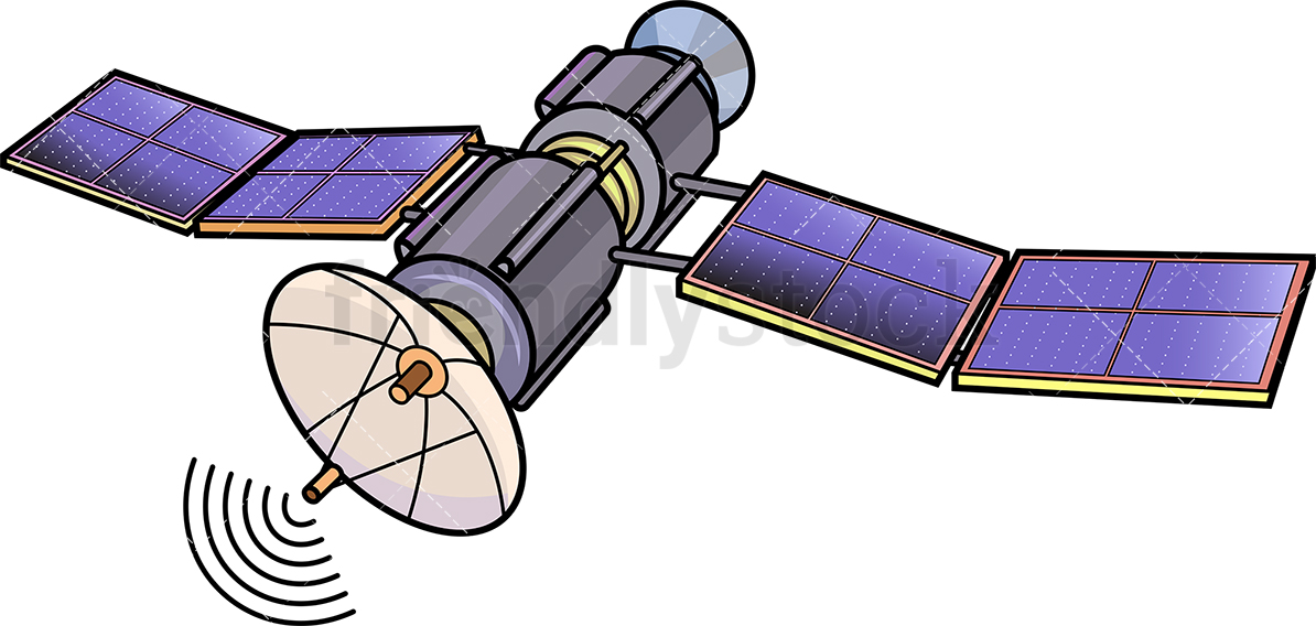Искусственный спутник рисунок