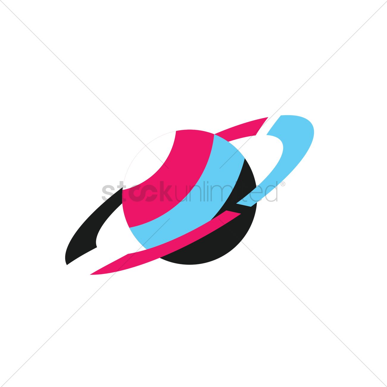 Saturn Logo Element Vector Image 1300x1300 Saturn Logo Element Vector Image