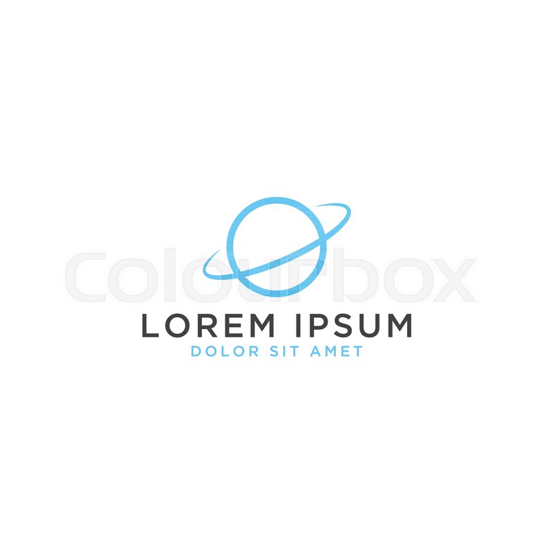Illustration Of Saturn Outline Logo Stock Vector Colourbox 800x800 Illustration Of Saturn Outline Logo Stock Vector Colourbox