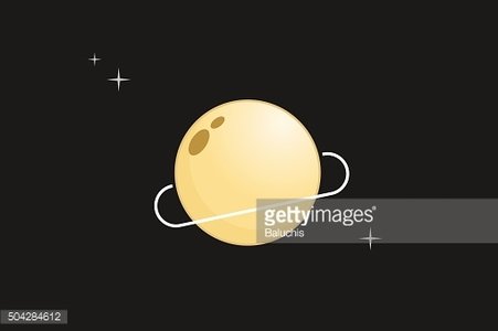 451x300 Saturn Vector Illustration Premium Clipart