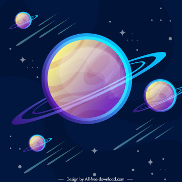 368x368 Saturn Free Vector Download