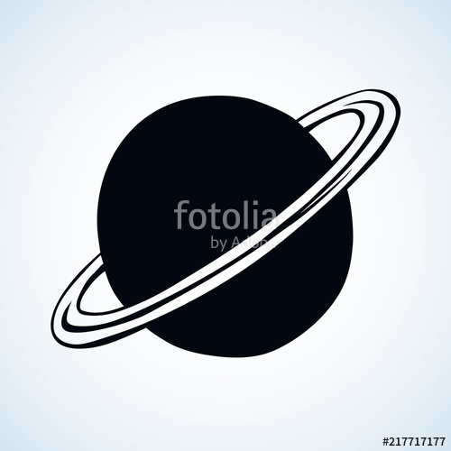500x500 Saturn Vector Drawing Stock Image And Royalty Free Vector