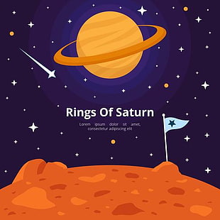310x310 Rings Of Saturn With Purple Background Vector Free