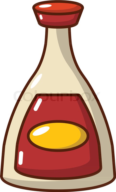 483x800 Soy Sauce Icon Cartoon Illustration Stock Vector Colourbox