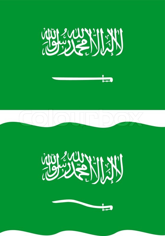 Flat And Waving Saudi Arabia Flag Stock Vector Colourbox 559x800 Flat And Waving Saudi Arabia Flag Stock Vector Colourbox