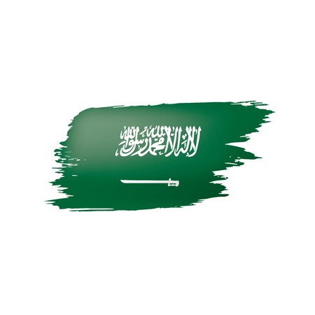 450x450 Saudi Arabia Flag, Vector Illustration On A White Background