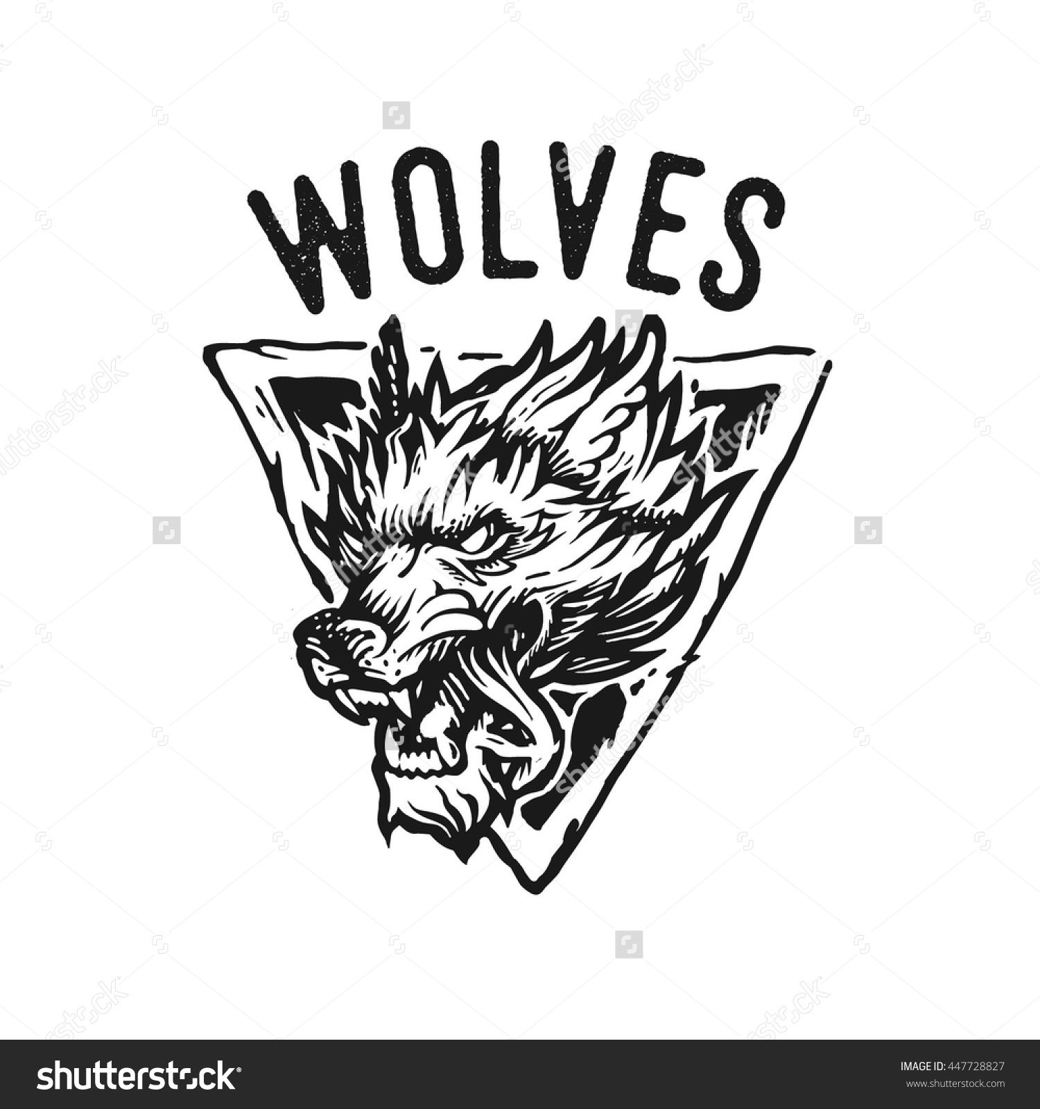 Vector Logo Of The Wolf With Font 1500x1600 Vector Logo Of The Wolf With Font