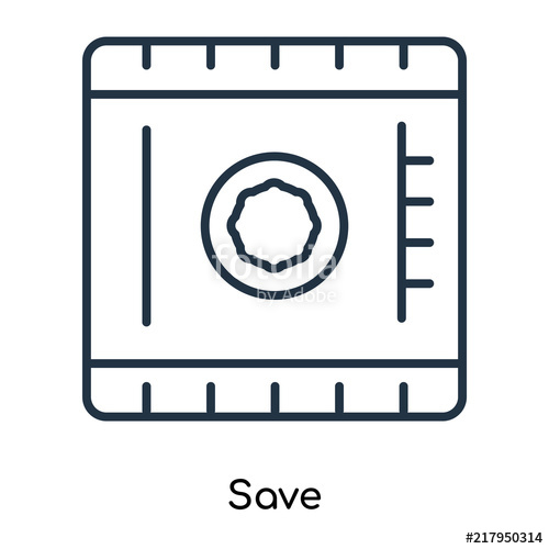 Saving Icon Vector Isolated On White Background, Saving Sign 500x500 Saving Icon Vector Isolated On White Background, Saving Sign