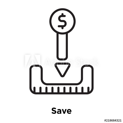 Save Icon Isolated On White Background Simple And Editable Save 500x500 Save Icon Isolated On White Background Simple And Editable Save
