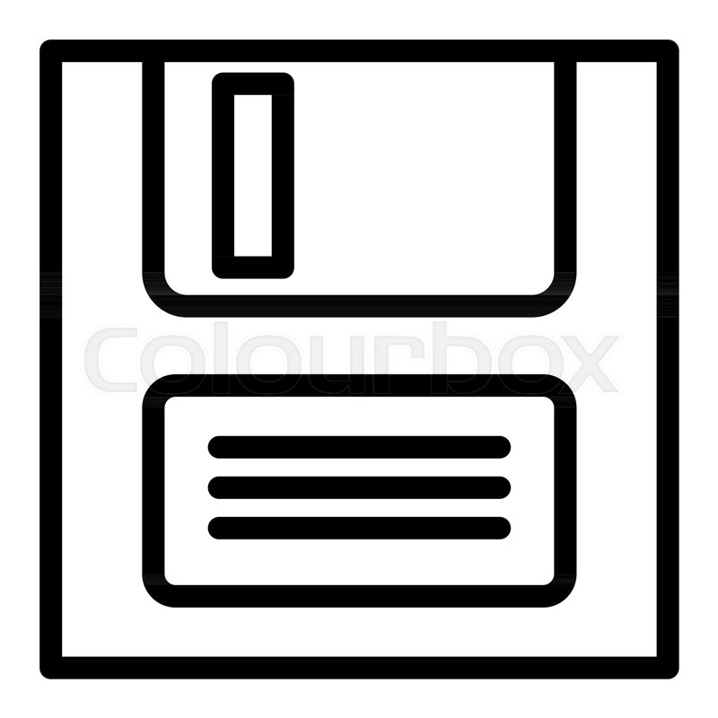 Save Line Icon Diskette Vector Stock Vector Colourbox 800x800 Save Line Icon Diskette Vector Stock Vector Colourbox