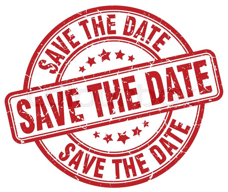 800x674 Save The Date Red Grunge Round Vintage Stock Vector Colourbox