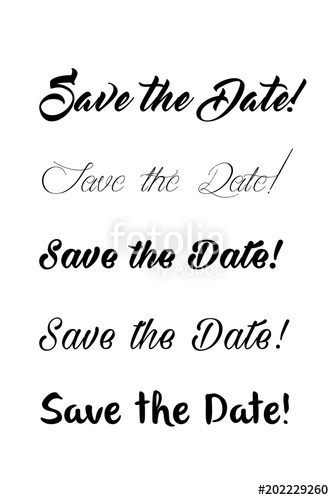 334x500 Save The Date Text Calligraphy Vector Lettering For Wedding Hand